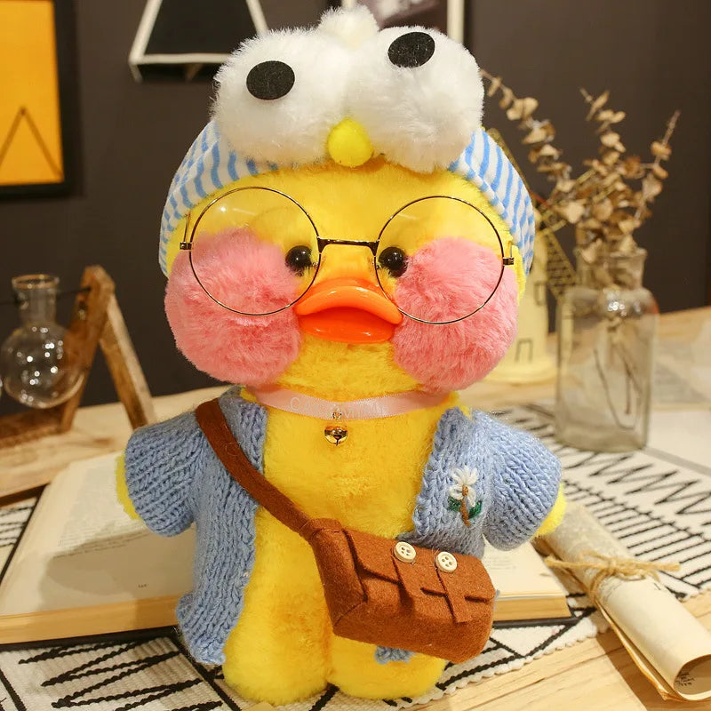 30Cm Pato Plush Lalafanfan Duck Cute Stuffed Toys Yellow Duck Hug Flifan Duck Kawaii Plushes Animal Plushies Pillow Soft Toy
