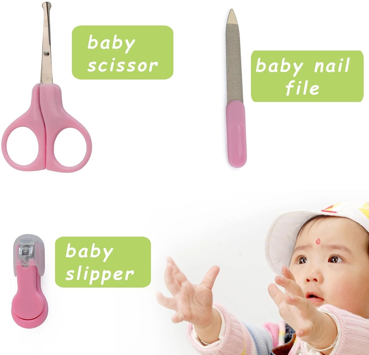 Essential 10-Piece Portable Newborn Baby Health Care & Grooming Kit