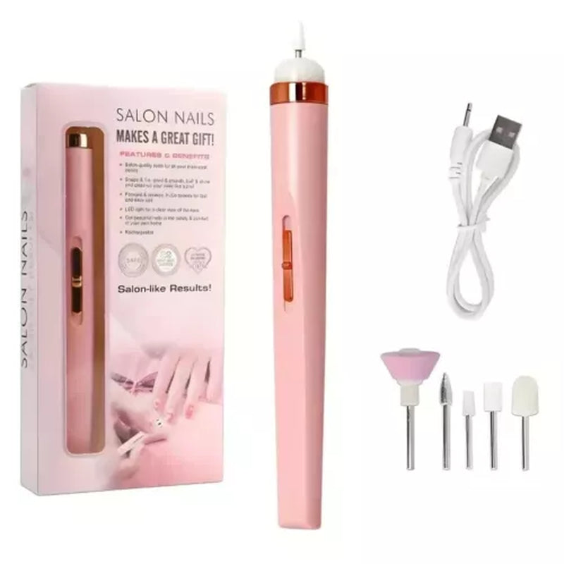 Electric Nail File Drill Portable USB Manicure Pedicure Machine Set Professional