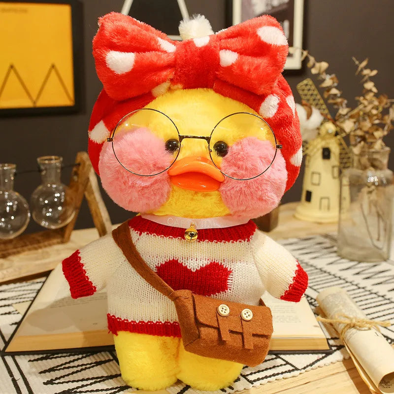 30Cm Pato Plush Lalafanfan Duck Cute Stuffed Toys Yellow Duck Hug Flifan Duck Kawaii Plushes Animal Plushies Pillow Soft Toy
