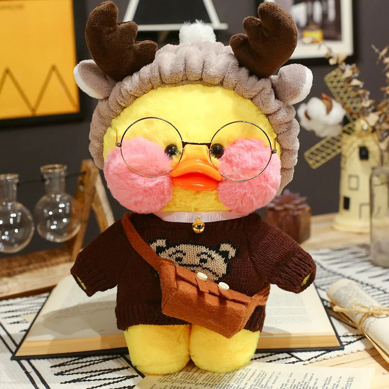 30Cm Pato Plush Lalafanfan Duck Cute Stuffed Toys Yellow Duck Hug Flifan Duck Kawaii Plushes Animal Plushies Pillow Soft Toy