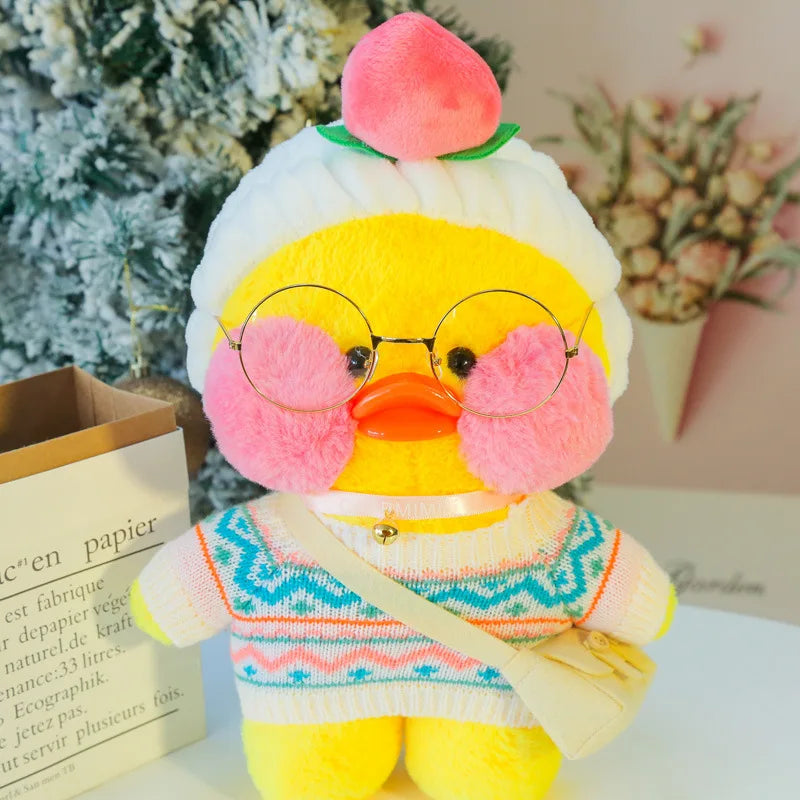 30Cm Pato Plush Lalafanfan Duck Cute Stuffed Toys Yellow Duck Hug Flifan Duck Kawaii Plushes Animal Plushies Pillow Soft Toy