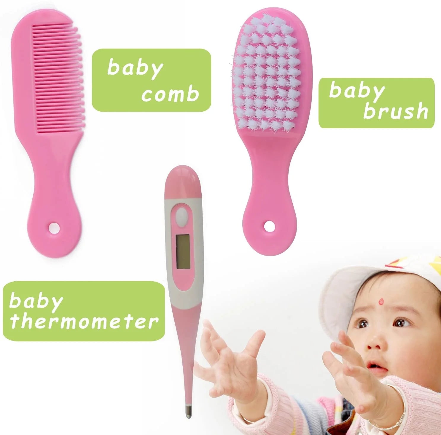 Essential 10-Piece Portable Newborn Baby Health Care & Grooming Kit