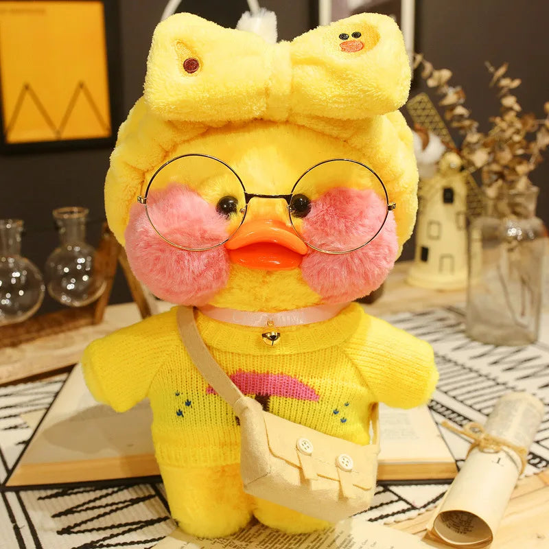 30Cm Pato Plush Lalafanfan Duck Cute Stuffed Toys Yellow Duck Hug Flifan Duck Kawaii Plushes Animal Plushies Pillow Soft Toy