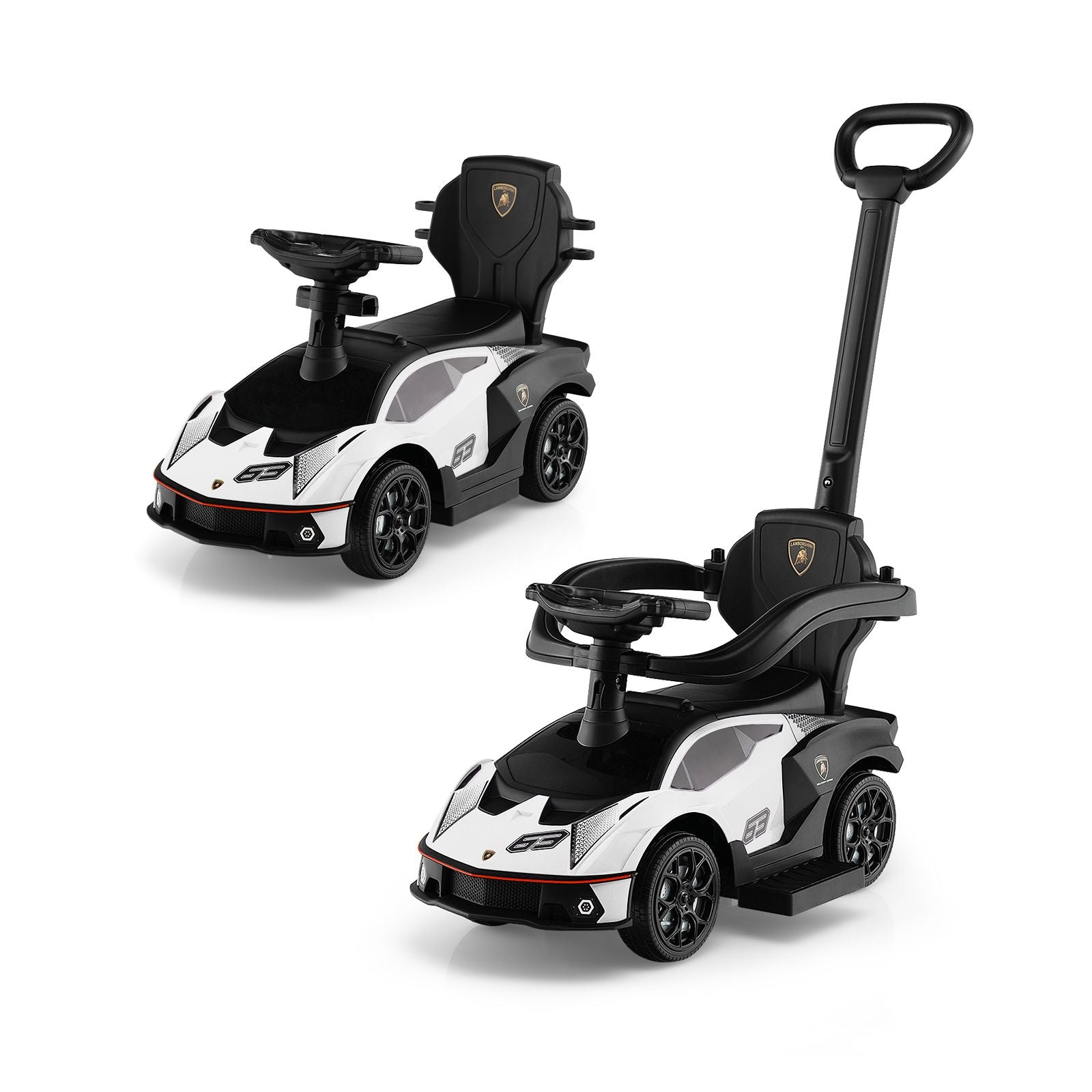 Kids Licensed Lamborghini Ride on Car with Push Handle