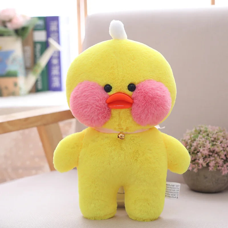 30Cm Pato Plush Lalafanfan Duck Cute Stuffed Toys Yellow Duck Hug Flifan Duck Kawaii Plushes Animal Plushies Pillow Soft Toy