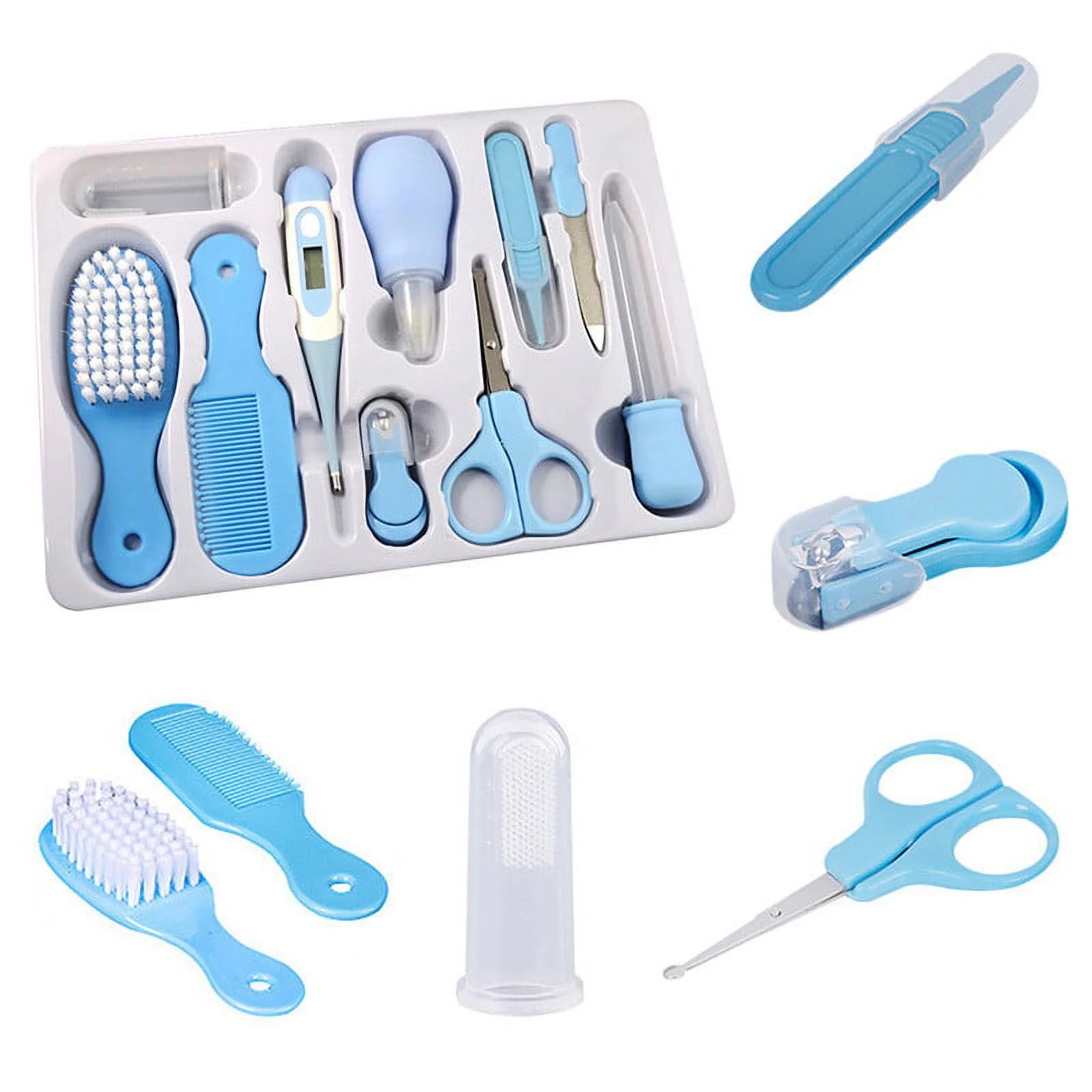 Essential 10-Piece Portable Newborn Baby Health Care & Grooming Kit