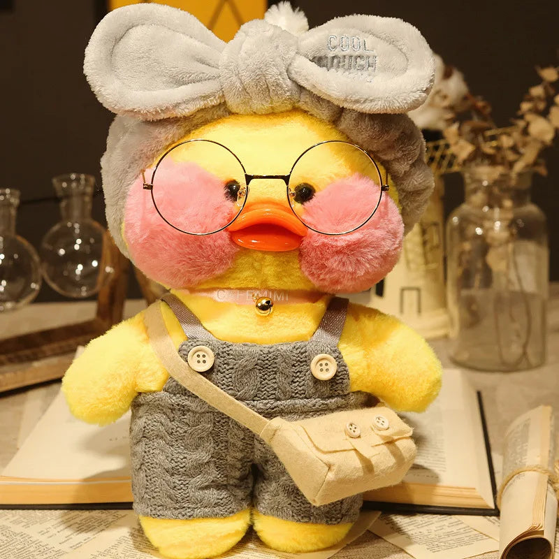30Cm Pato Plush Lalafanfan Duck Cute Stuffed Toys Yellow Duck Hug Flifan Duck Kawaii Plushes Animal Plushies Pillow Soft Toy
