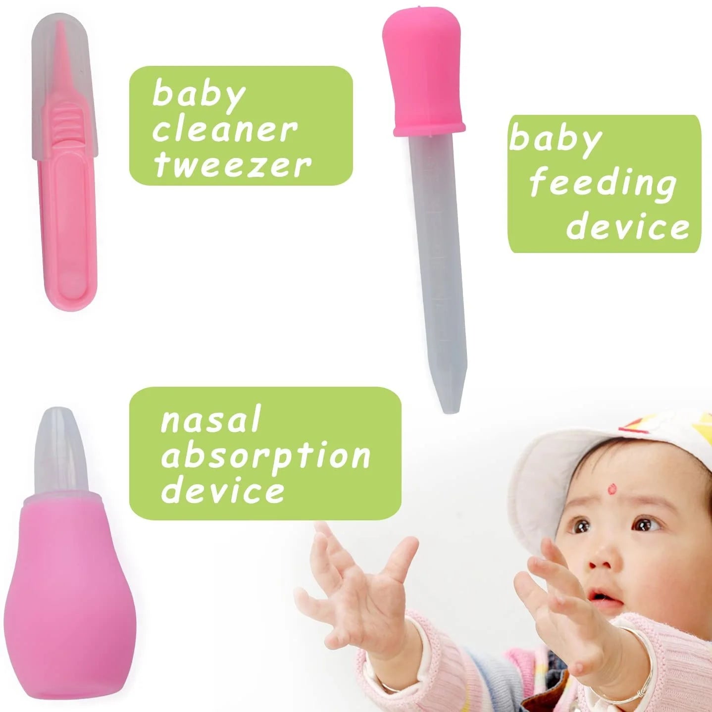 Essential 10-Piece Portable Newborn Baby Health Care & Grooming Kit