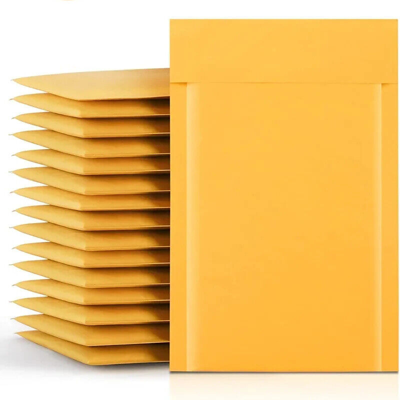 Any Size Kraft Bubble Mailers Shipping Mailing Padded Bags Envelopes Self-Seal