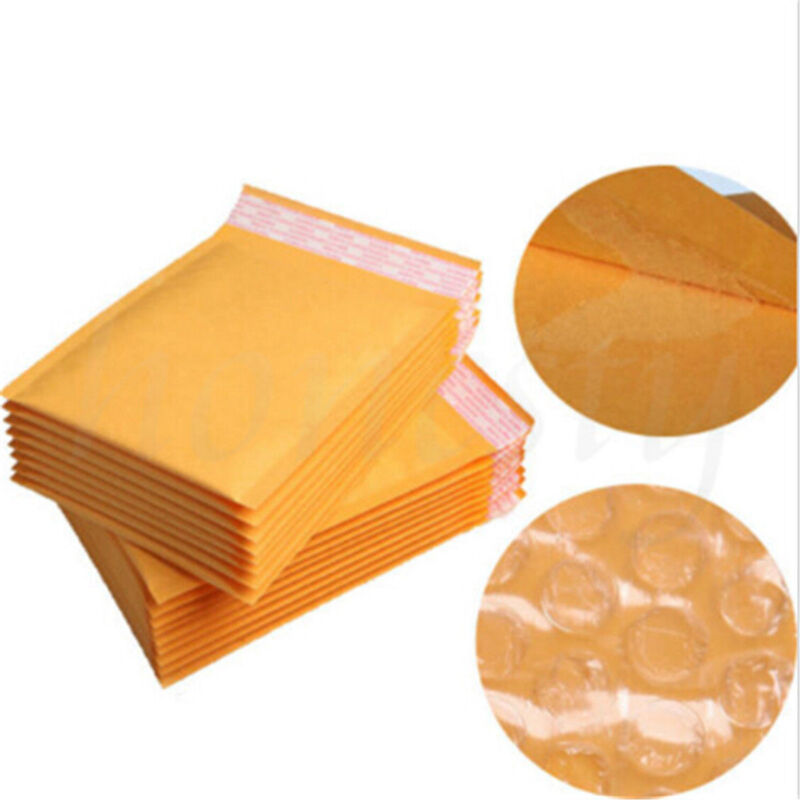 Any Size Kraft Bubble Mailers Shipping Mailing Padded Bags Envelopes Self-Seal