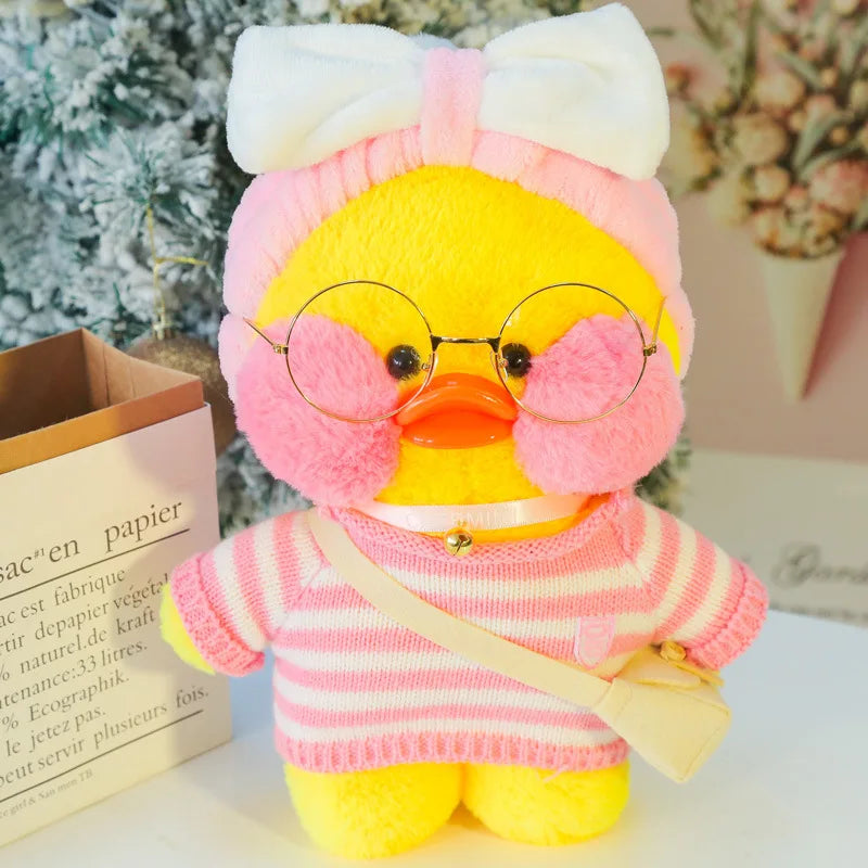 30Cm Pato Plush Lalafanfan Duck Cute Stuffed Toys Yellow Duck Hug Flifan Duck Kawaii Plushes Animal Plushies Pillow Soft Toy