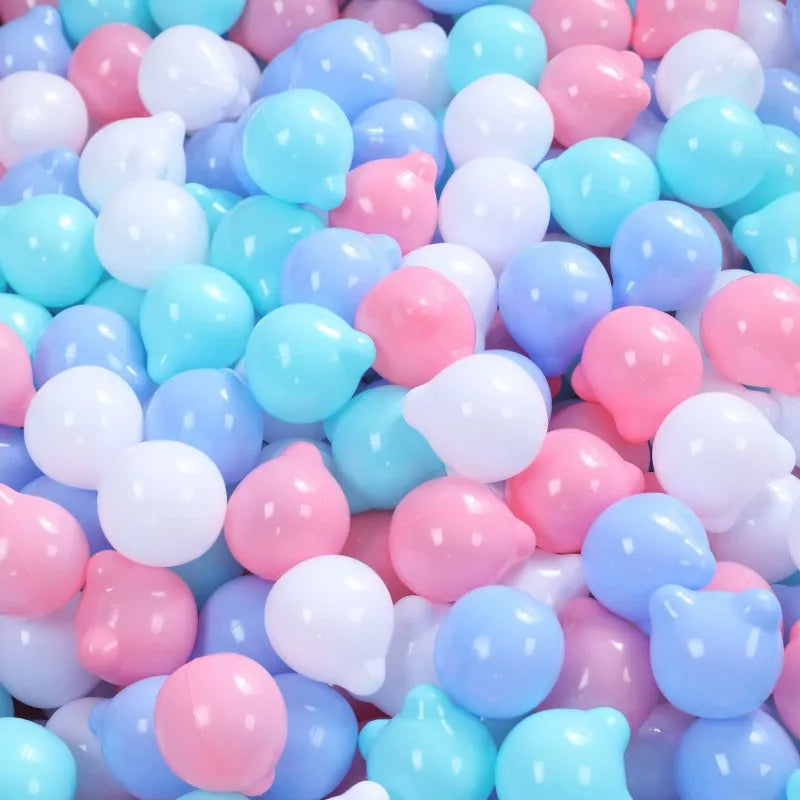 50Pcs Baby Plastic Ball Pit Balls Kids Toys Outdoor Sport Ball Eco-Friendly Water Pool Ocean Wave Balls Children Stress Air Ball