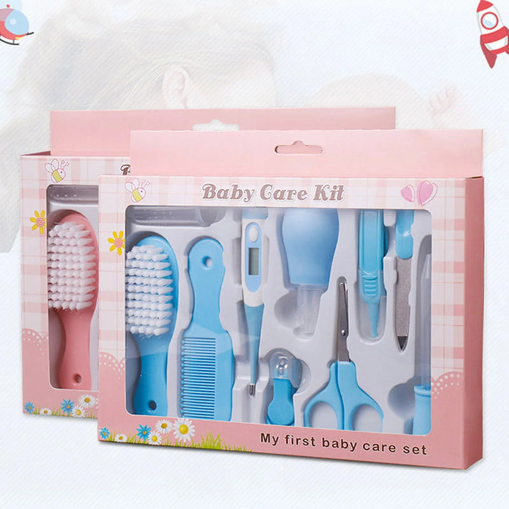 Essential 10-Piece Portable Newborn Baby Health Care & Grooming Kit