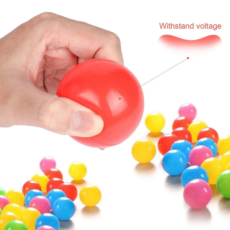 50Pcs Baby Plastic Ball Pit Balls Kids Toys Outdoor Sport Ball Eco-Friendly Water Pool Ocean Wave Balls Children Stress Air Ball