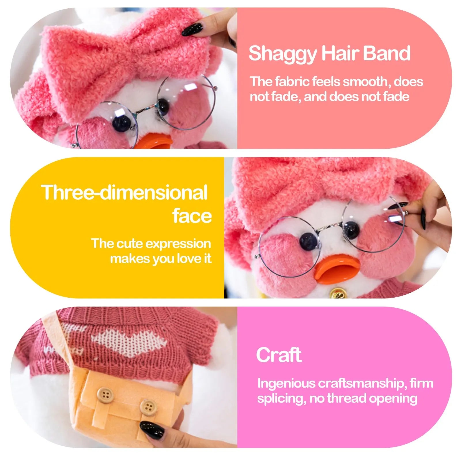 30Cm Pato Plush Lalafanfan Duck Cute Stuffed Toys Yellow Duck Hug Flifan Duck Kawaii Plushes Animal Plushies Pillow Soft Toy