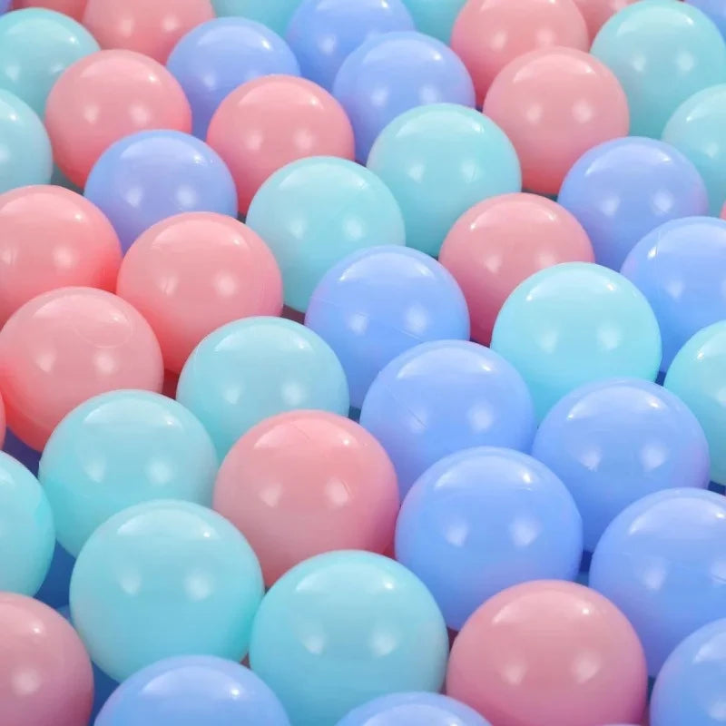 50Pcs Baby Plastic Ball Pit Balls Kids Toys Outdoor Sport Ball Eco-Friendly Water Pool Ocean Wave Balls Children Stress Air Ball