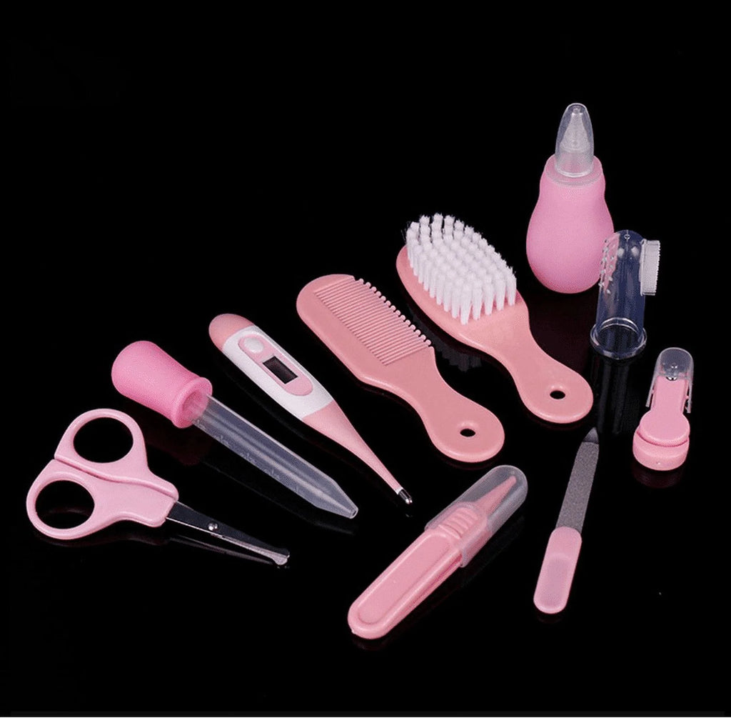 Essential 10-Piece Portable Newborn Baby Health Care & Grooming Kit