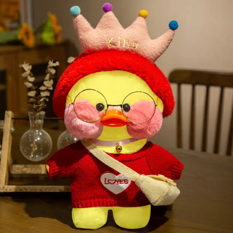 30Cm Pato Plush Lalafanfan Duck Cute Stuffed Toys Yellow Duck Hug Flifan Duck Kawaii Plushes Animal Plushies Pillow Soft Toy