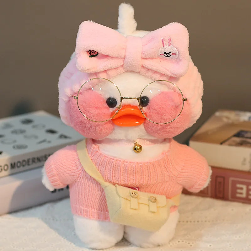 30Cm Pato Plush Lalafanfan Duck Cute Stuffed Toys Yellow Duck Hug Flifan Duck Kawaii Plushes Animal Plushies Pillow Soft Toy