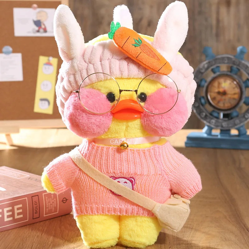 30Cm Pato Plush Lalafanfan Duck Cute Stuffed Toys Yellow Duck Hug Flifan Duck Kawaii Plushes Animal Plushies Pillow Soft Toy