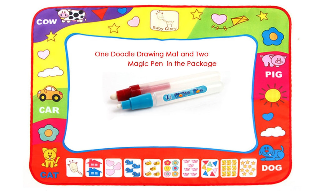 80 X 60Cm Baby Kids Add Water with Magic Pen Doodle Painting Picture Water Drawing Play Mat in Drawing Toys Board Gift Christmas