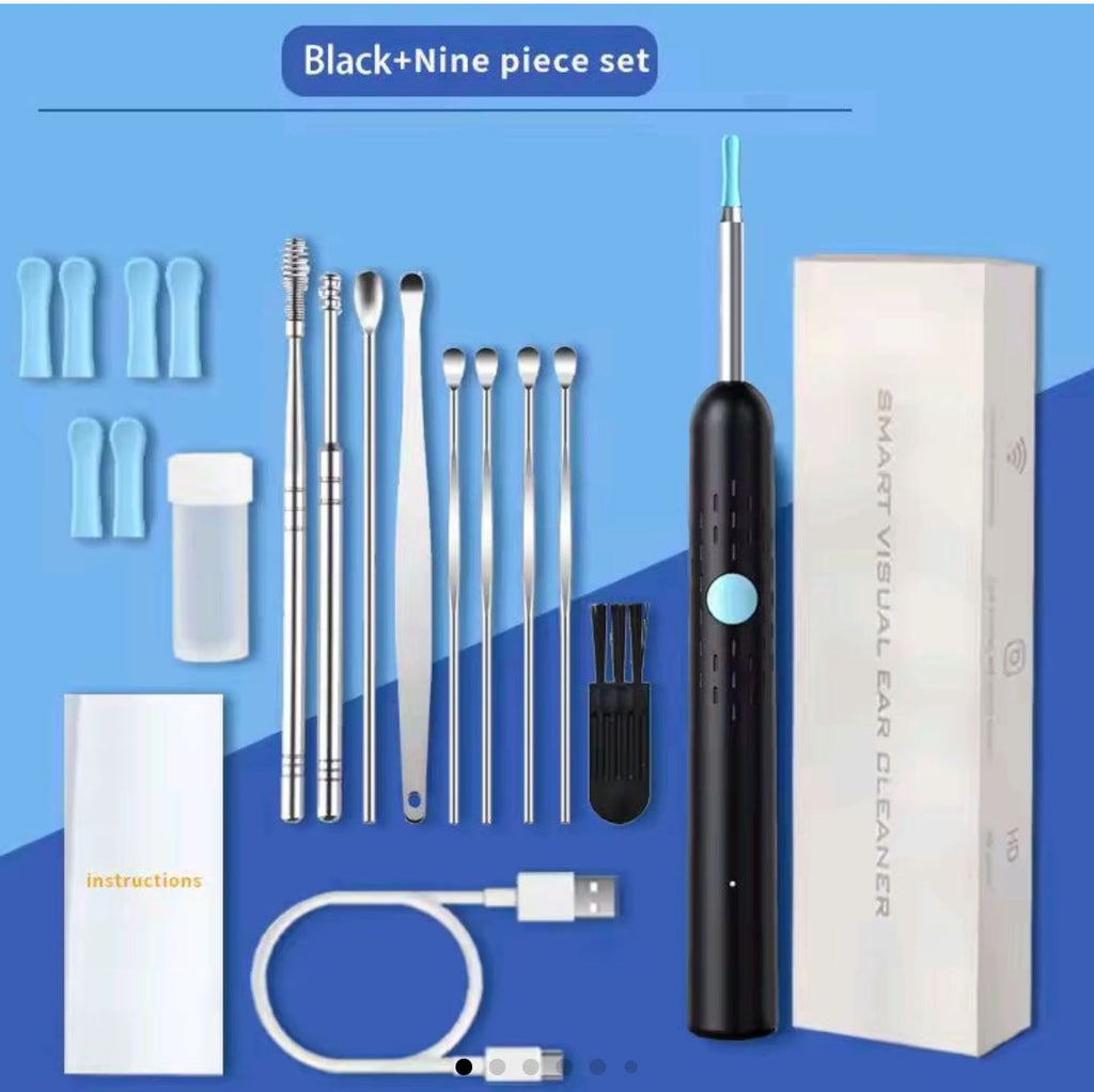 Wireless Ear Wax Remover, Camera HD Ear Endoscope Spoon Pick Cleaning Tools Kit