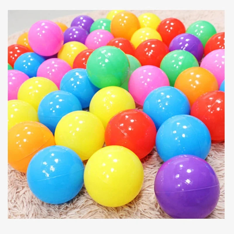 50Pcs Baby Plastic Ball Pit Balls Kids Toys Outdoor Sport Ball Eco-Friendly Water Pool Ocean Wave Balls Children Stress Air Ball