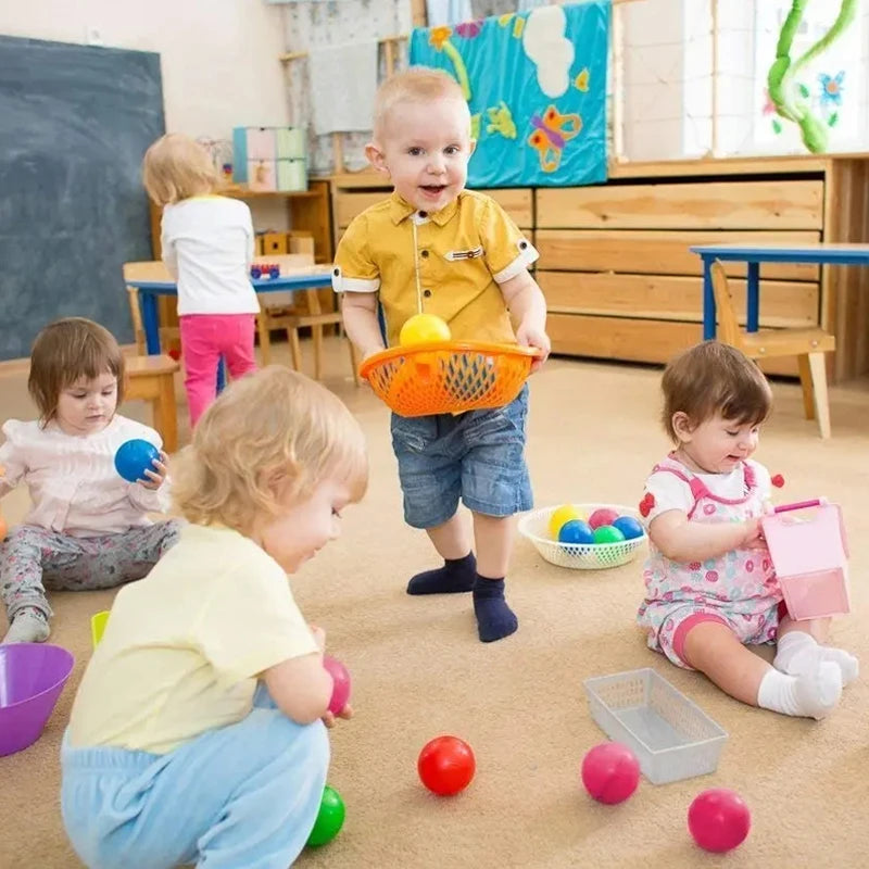 50Pcs Baby Plastic Ball Pit Balls Kids Toys Outdoor Sport Ball Eco-Friendly Water Pool Ocean Wave Balls Children Stress Air Ball