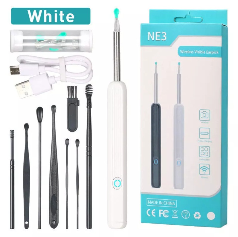 Wireless Ear Wax Remover, Camera HD Ear Endoscope Spoon Pick Cleaning Tools Kit