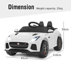 12V Jaguar F-Type SVR Kids Ride on Car with Remote Control